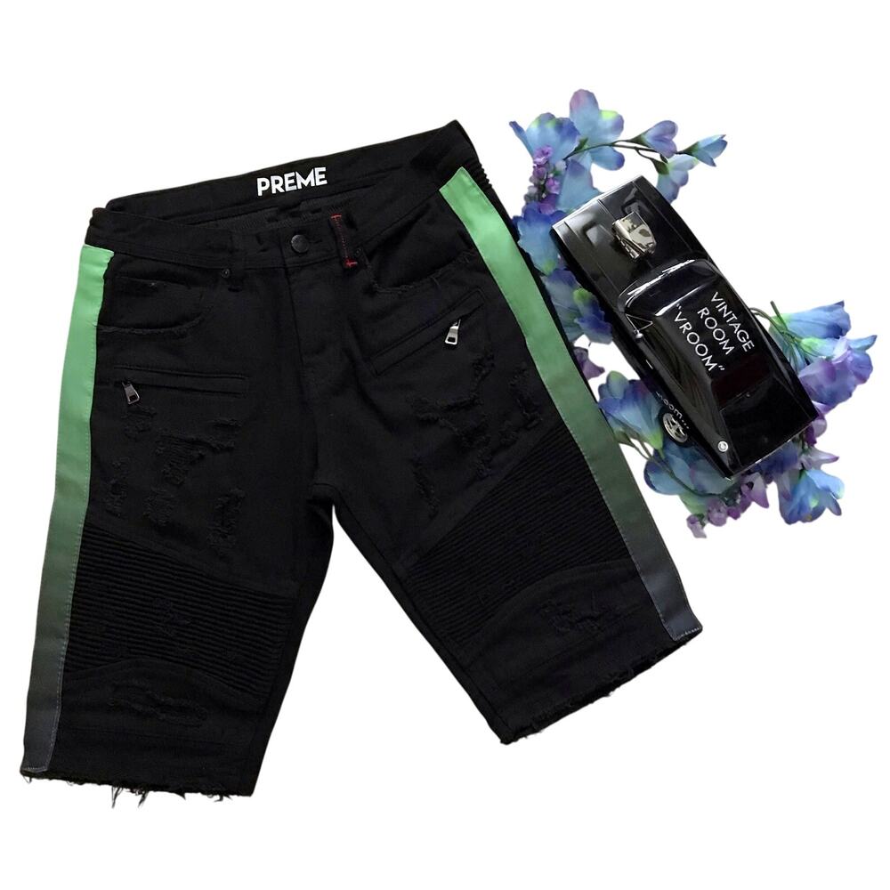Preme NWOT Black Jean Shorts for Men W32